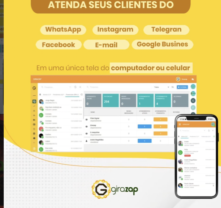 Girazap — atendimento omnichannel com IA